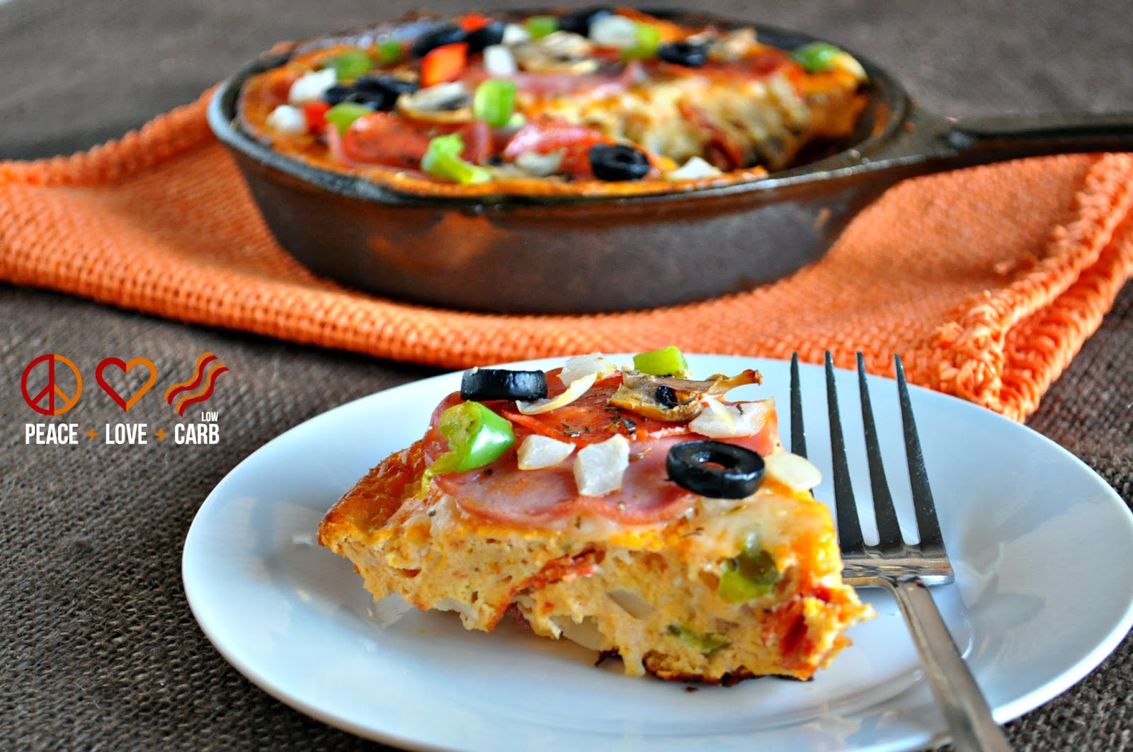 Keto Pizza Frittata Low Carb Gluten Free Peace Love and Low Carb