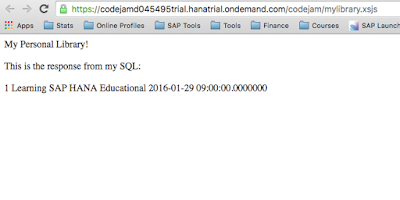 SAP HANA XS Classic, Access your first data in a SAP HANA XSC Application SAP HANA XS Classic, Access your first data in a SAP HANA XSC Application