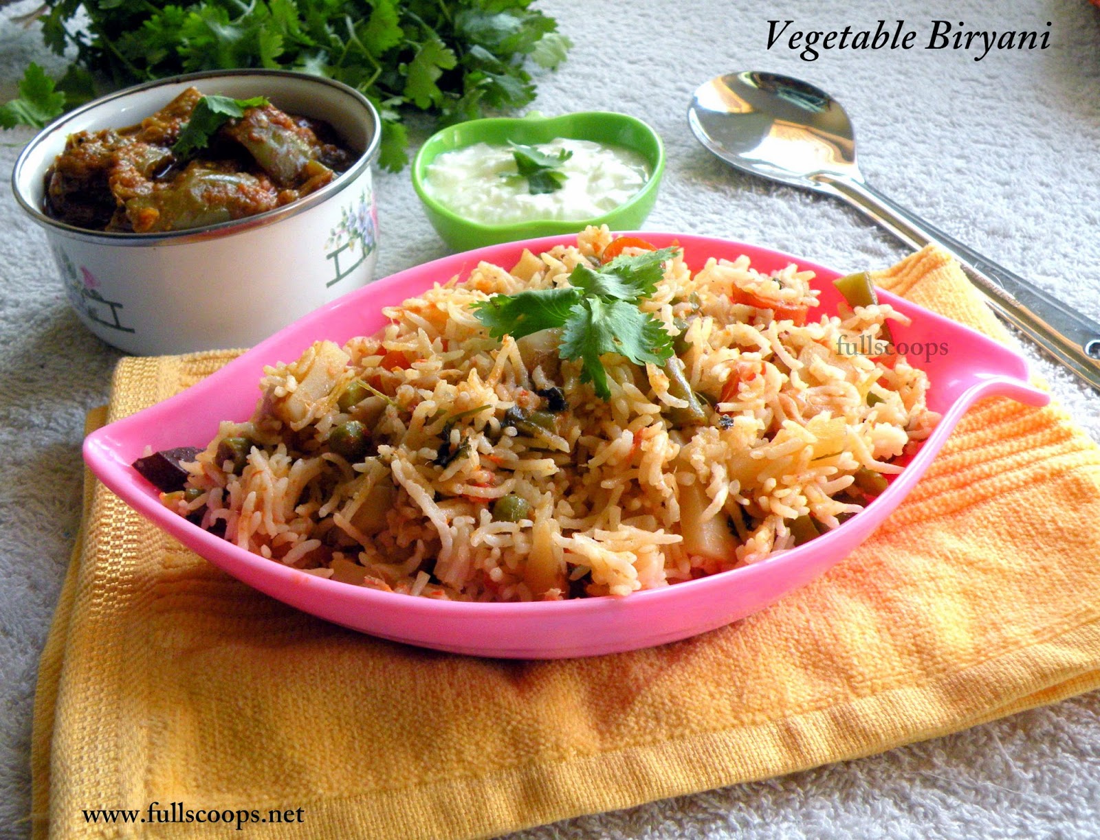Vegetable Biryani Recipe ~ Full Scoops - A food blog with easy,simple