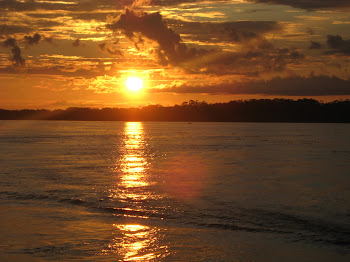Sunset on the Amazon