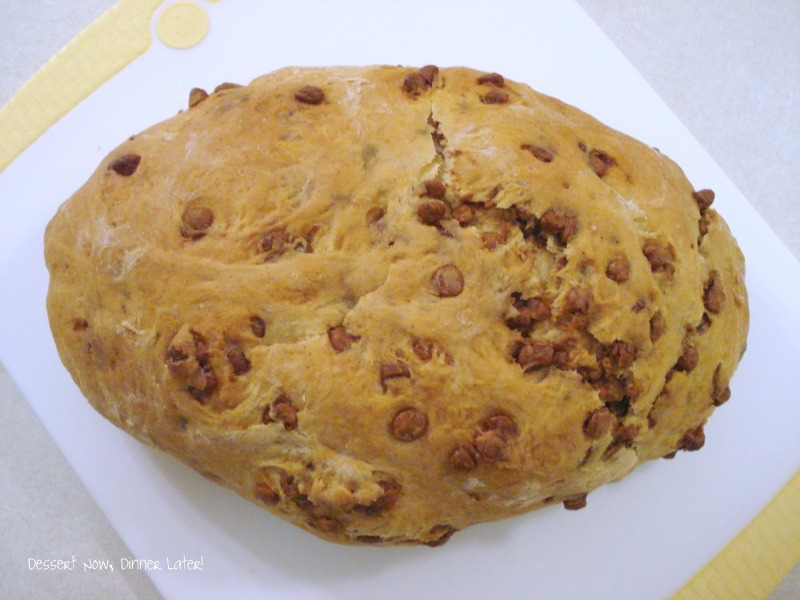 Cinnamon Chip Bread Dessert Now, Dinner Later!