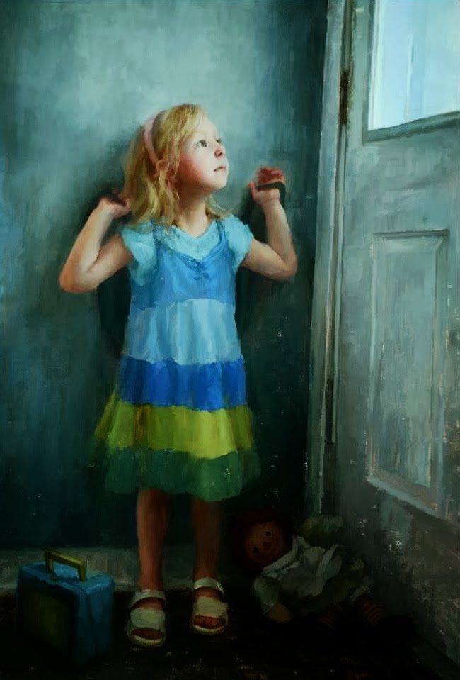 Beautiful Childhood Paintings by Marci Oleszkiewicz | American Artist