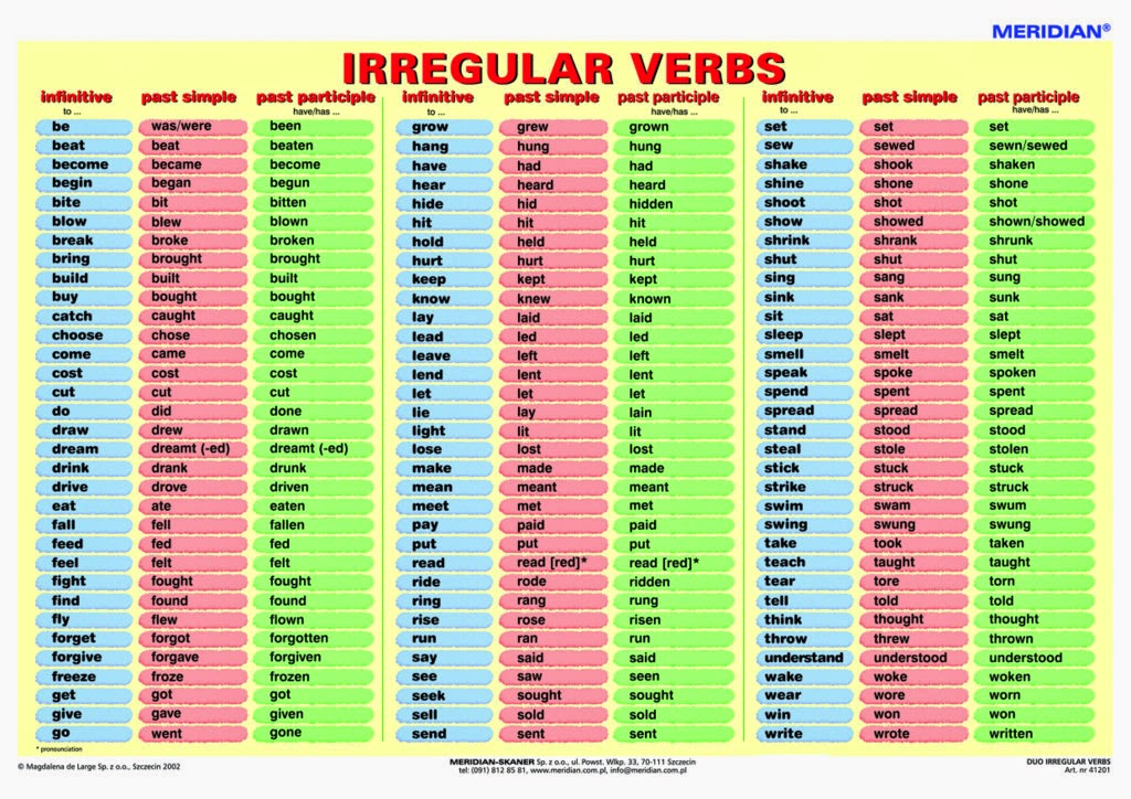 show irregular verb show irregular verb