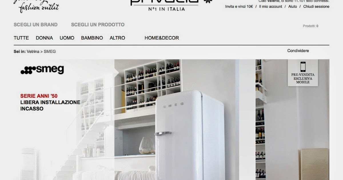 Outlet Italia Privalia Moda Bonvaltech Di È Su Online Smeg In Nº1 qTta4