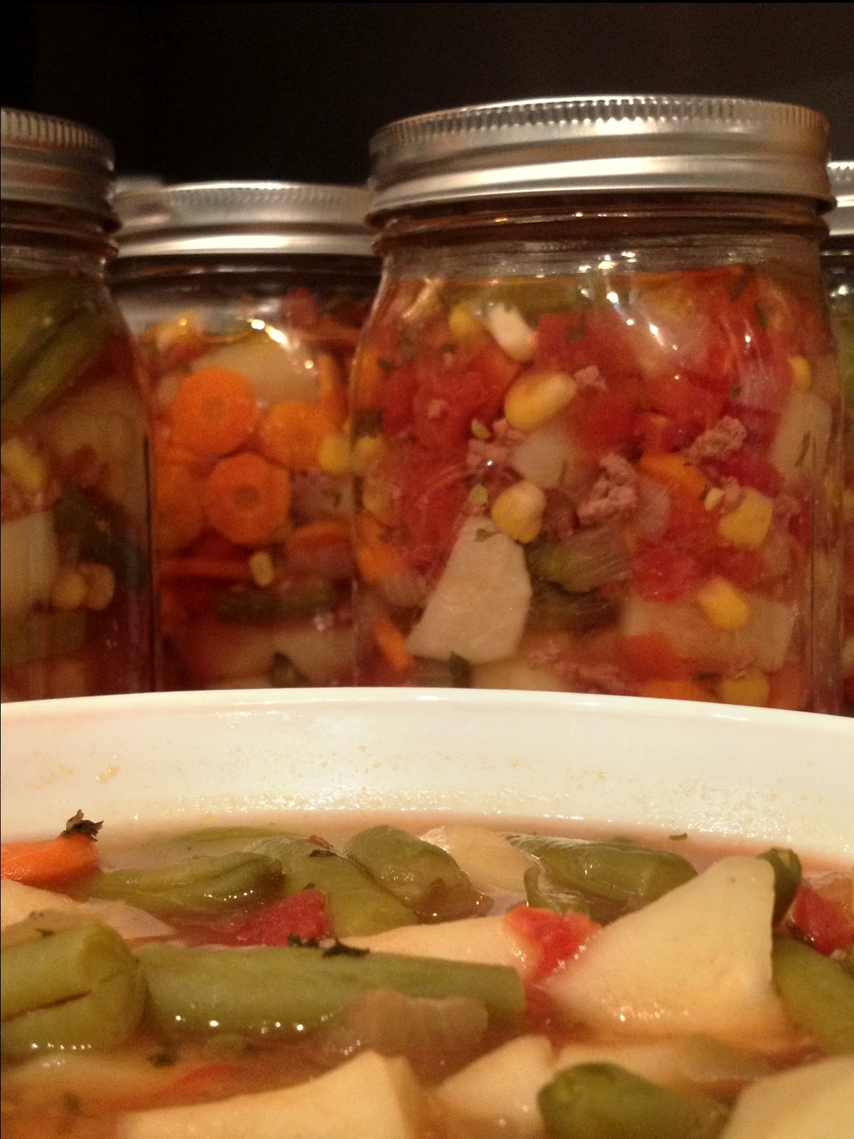 The Asheville Foodie Vegetable Beef Soup Recipe for Canning