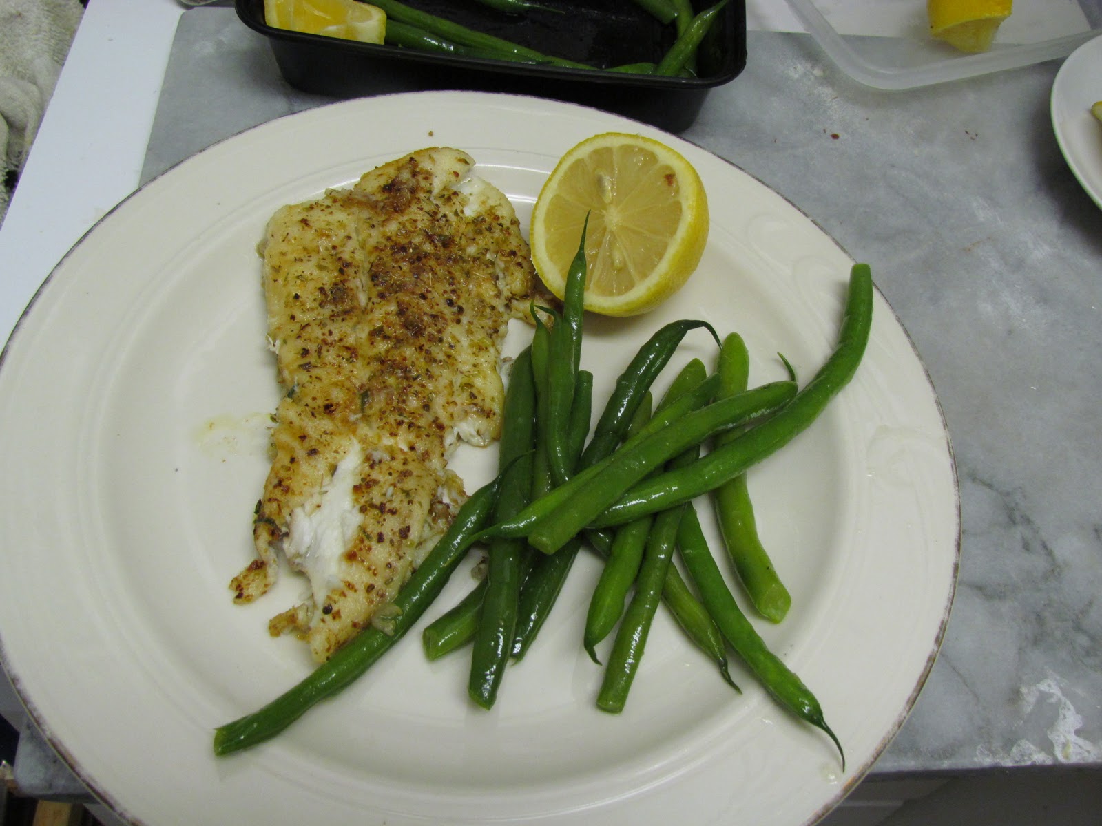 Skinny Gourmet Guy Flounder Oreganata!