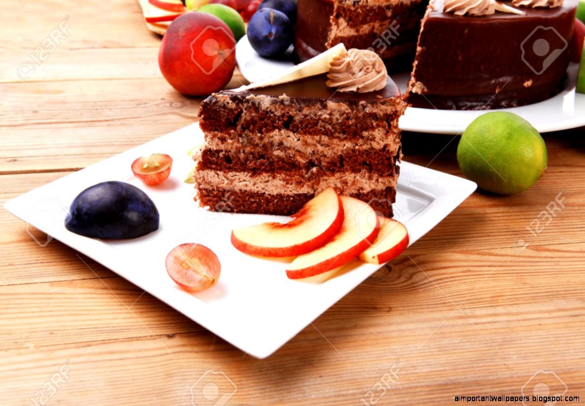 Chocolate Cream Brownie Cake Layers Slice Topped With White Chocolate Cream Brownie Cake Layers Slice Topped With White