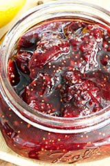 Fig & Blackberry Chutney/Jam w/ Pomegranate Molasses, Cardamom, Pepper & Lemon