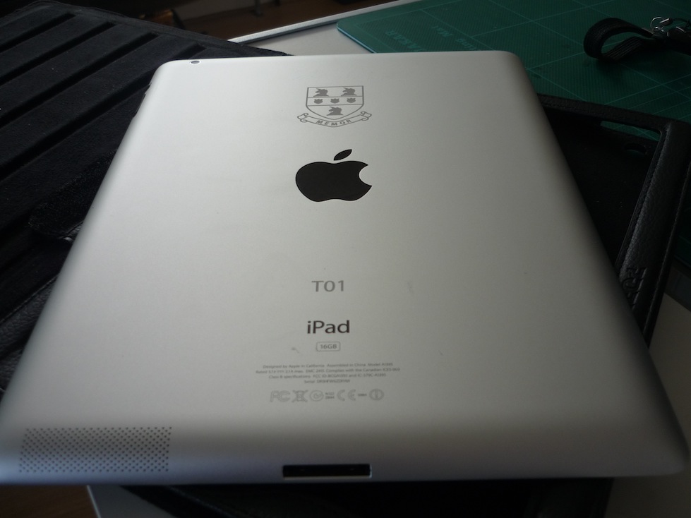 Papermakin' iPad engraving