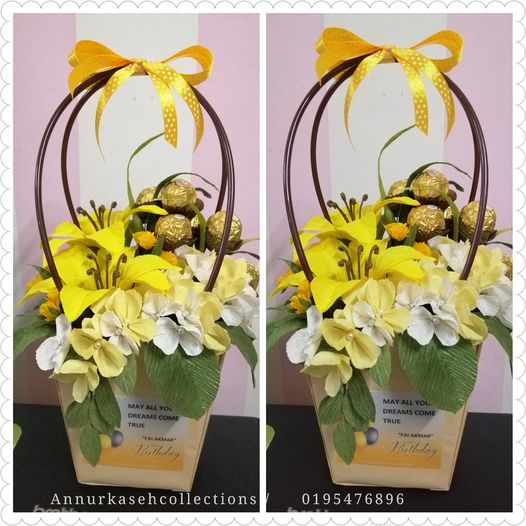 BOX FLOWERS BOUQUET