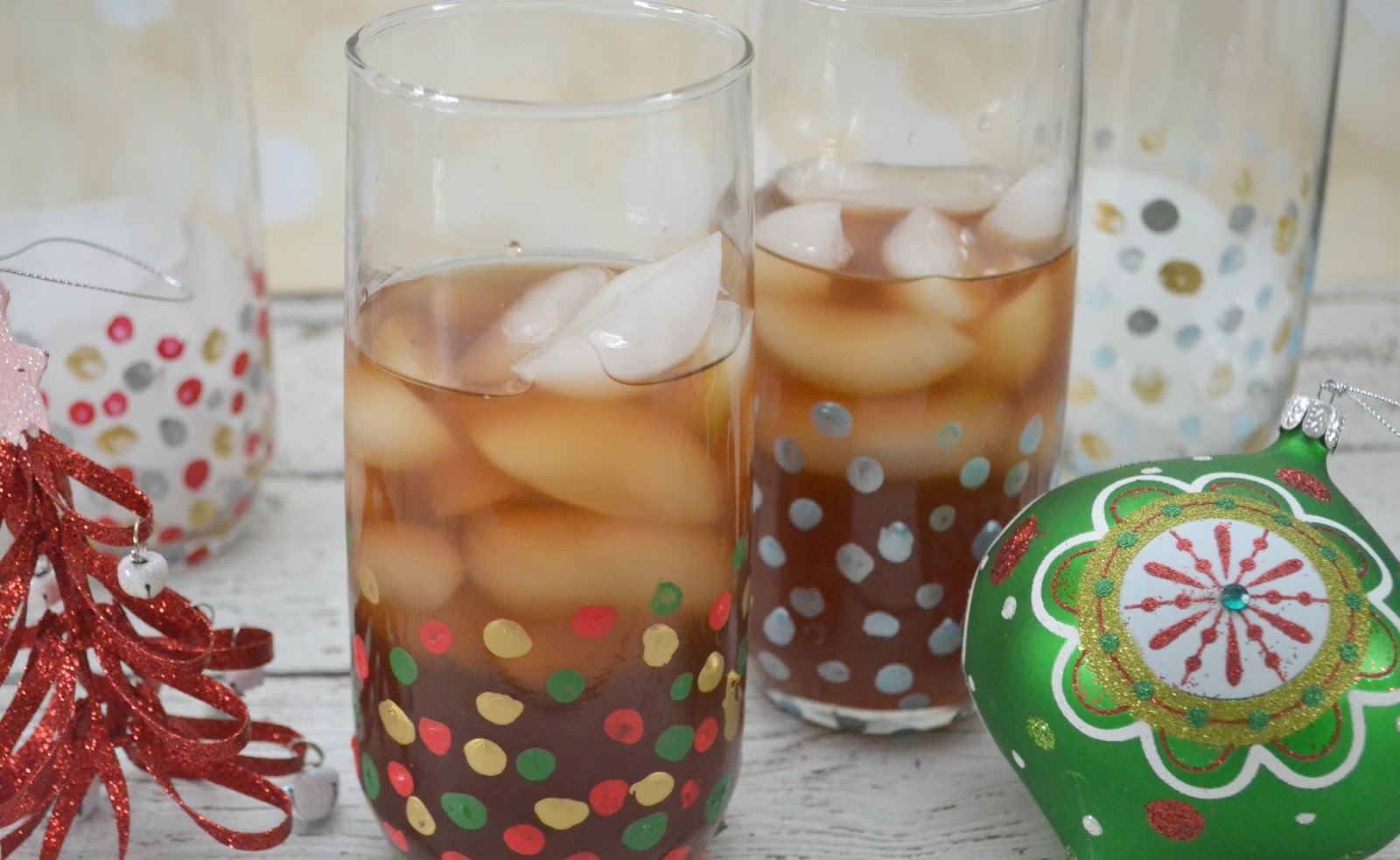 Holiday Hand Painted Glass Tumblers Building Our Story