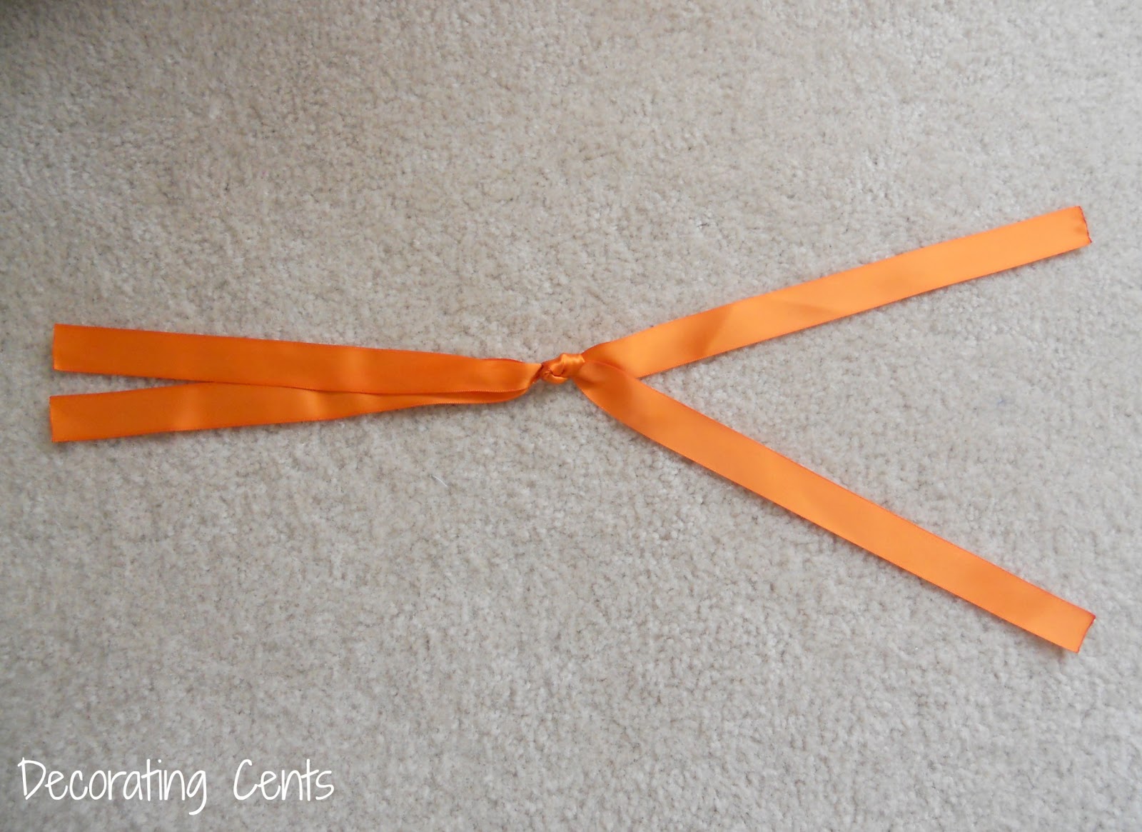 Hanging A Mirror With Ribbon