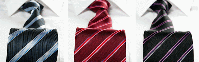 Klasyczne krawaty w paski