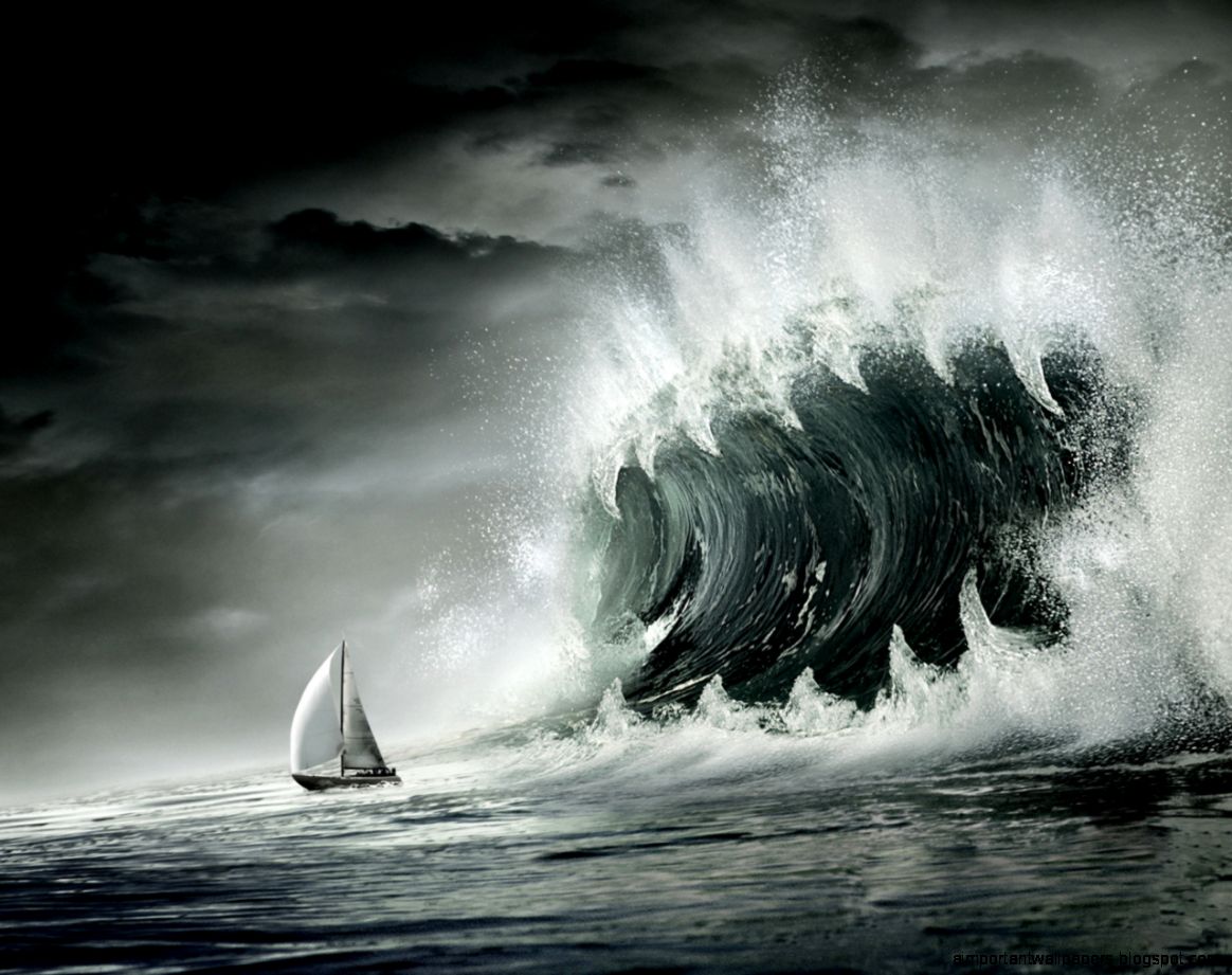 Storm Tsunami Strikes wallpaper Storm Tsunami Strikes wallpaper