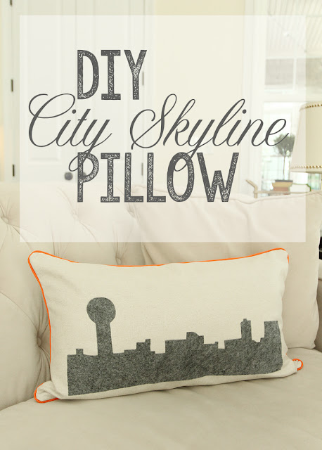 DIY City Skyline Pillow