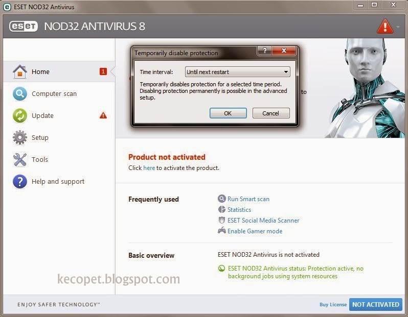 Install Antivirus ESET NOD32 - No Trial | Kecopet Blog