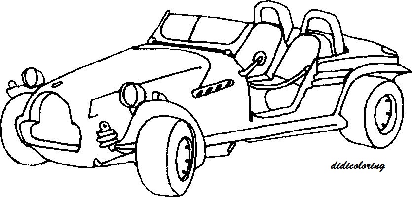 Cartoon Network Walt Disney Pictures: printable lovely jeep coloring