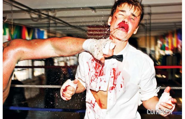 Justin Bieber bloody