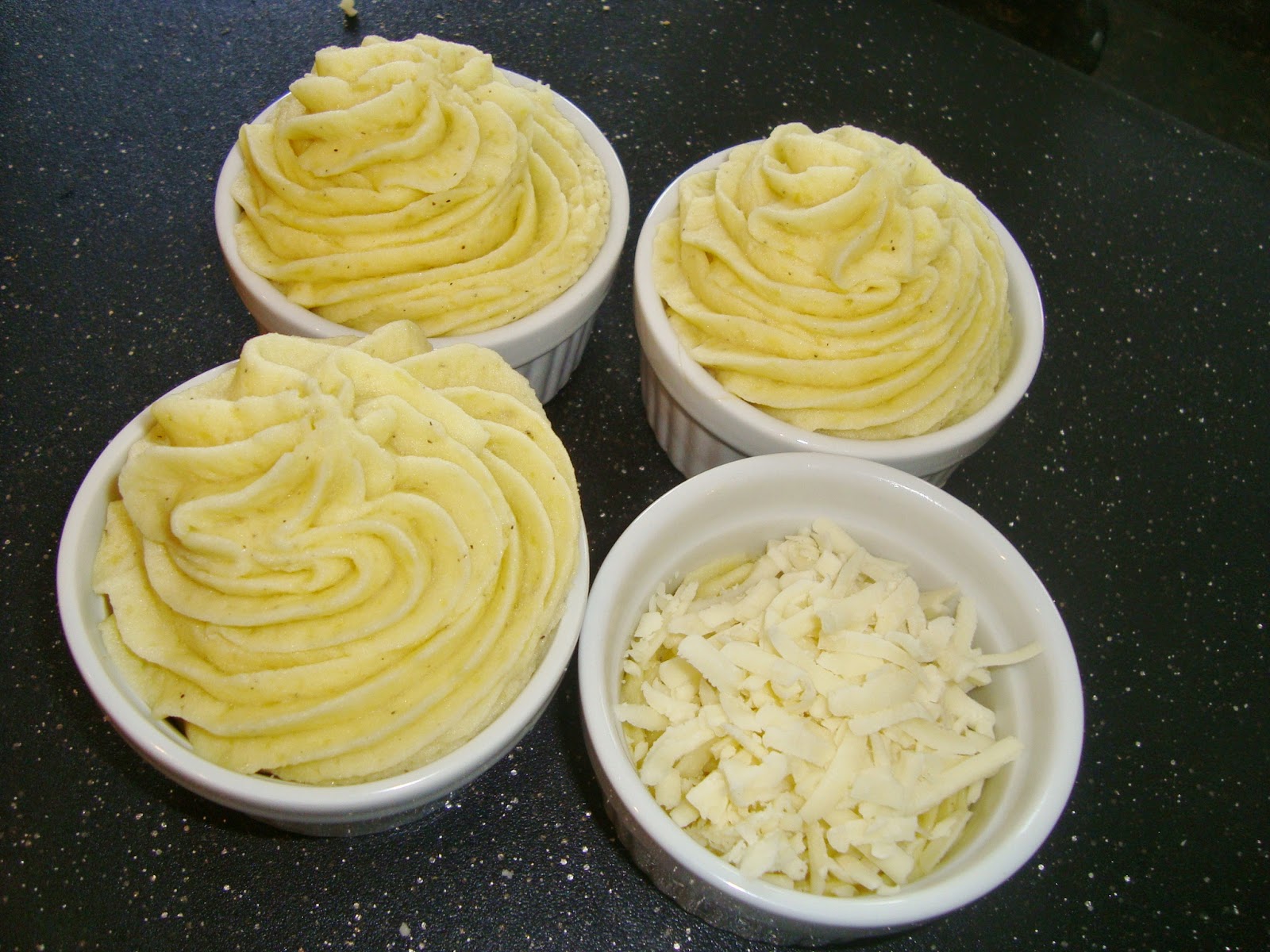 Someone's in the Kitchen Duchess Potatoes in Ramekins