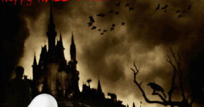 animated free gif: happy halloween 3d gif animated photo image ecard