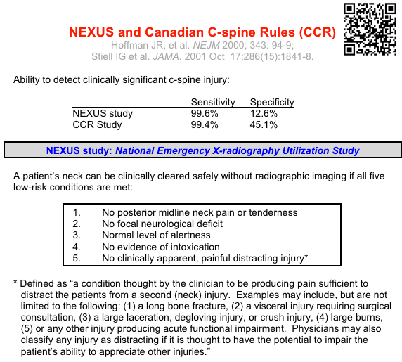Pvideo Remembering NEXUS criteria