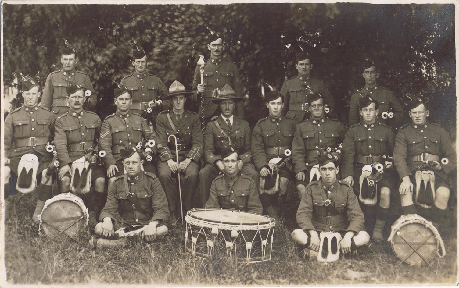 100 New Zealand First World War Postcards NZ Army Band