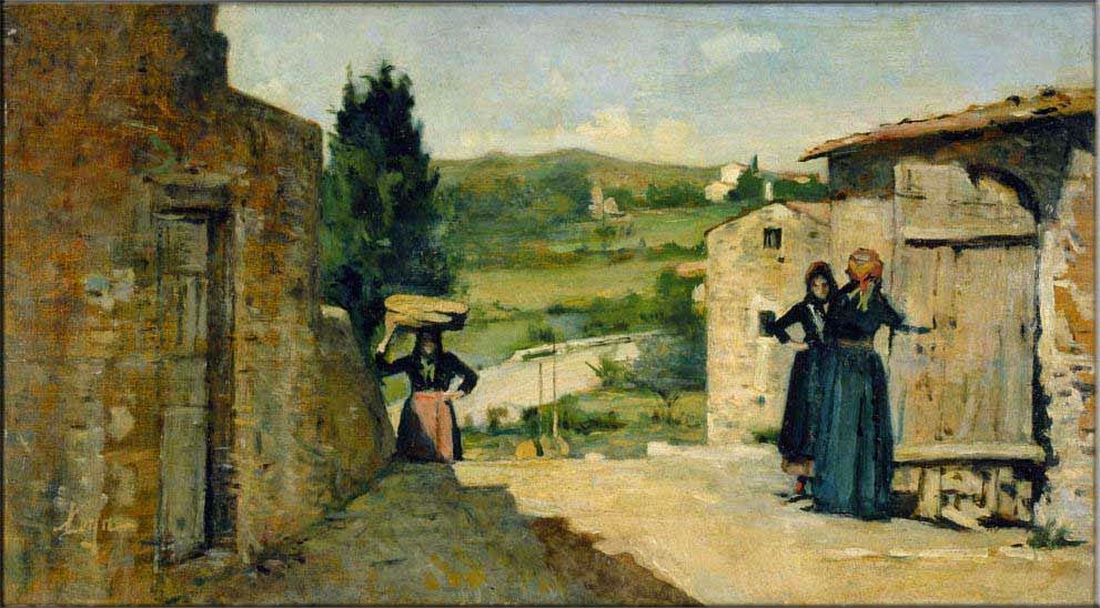 Le Muse SILVESTRO LEGA, Italian painter (b. 1826, Modigliana, d. 1895