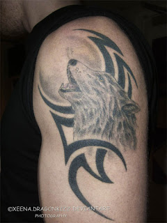 wolf tattoos, tattooing