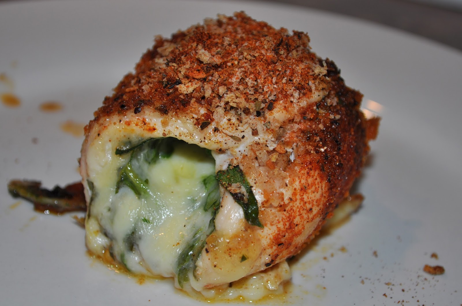 Cheryl's Tasty Home Cooking Pepper jack spinach stuffed chicken breasts