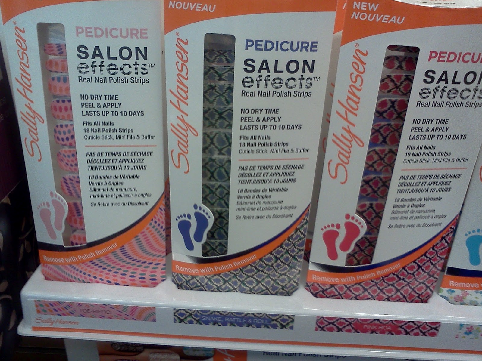 pedicure collection I've seen for SH's blockbuster nail polish strips