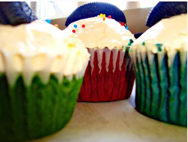 Red Velvet /Blue Velvet / Green Velvet Cupcakes