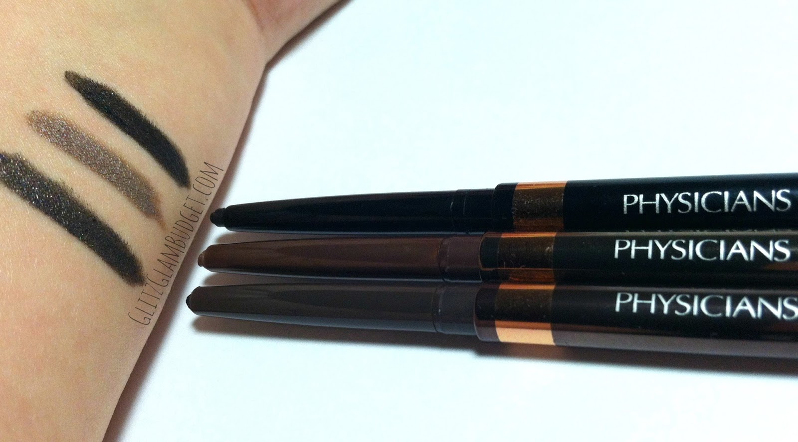 Physicians Formula Shimmer Strips Custom Eye Enhancing Eyeliner Trio Swatches Affordable Drugstore Eyeliners
