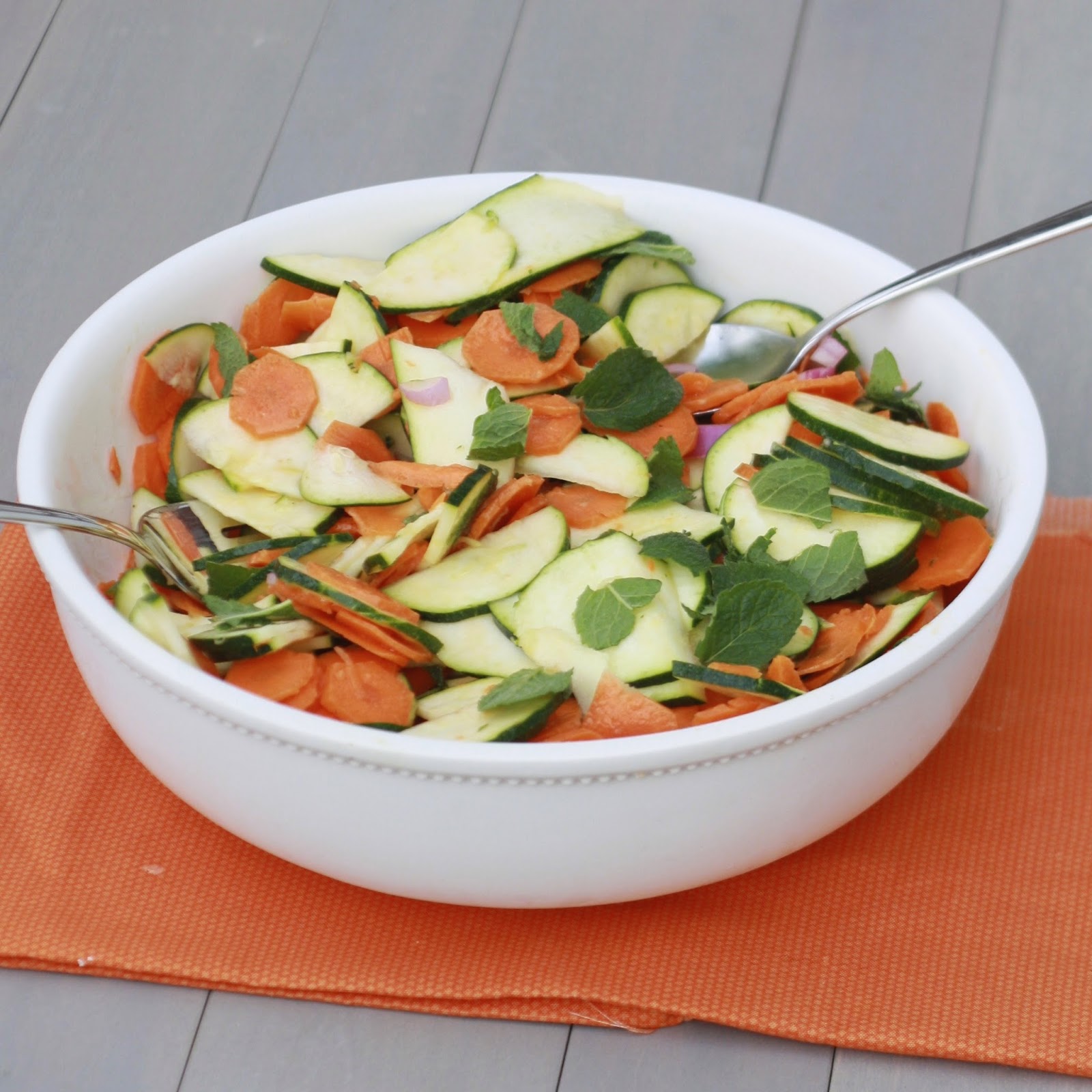 Shaved Carrot Zucchini Salad | The Sweets Life