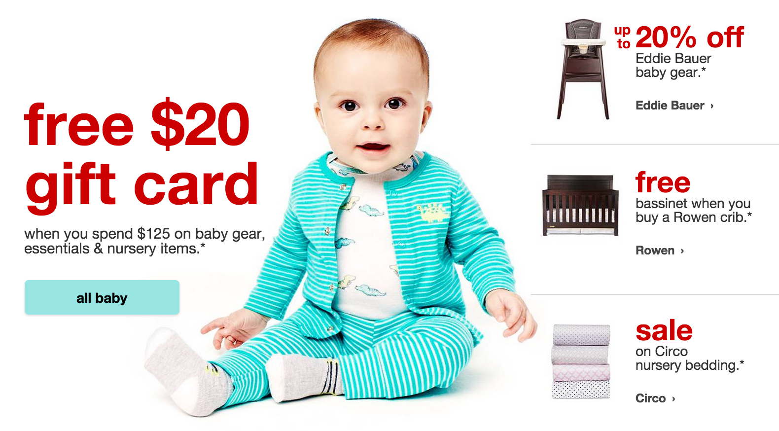 target sale on baby items