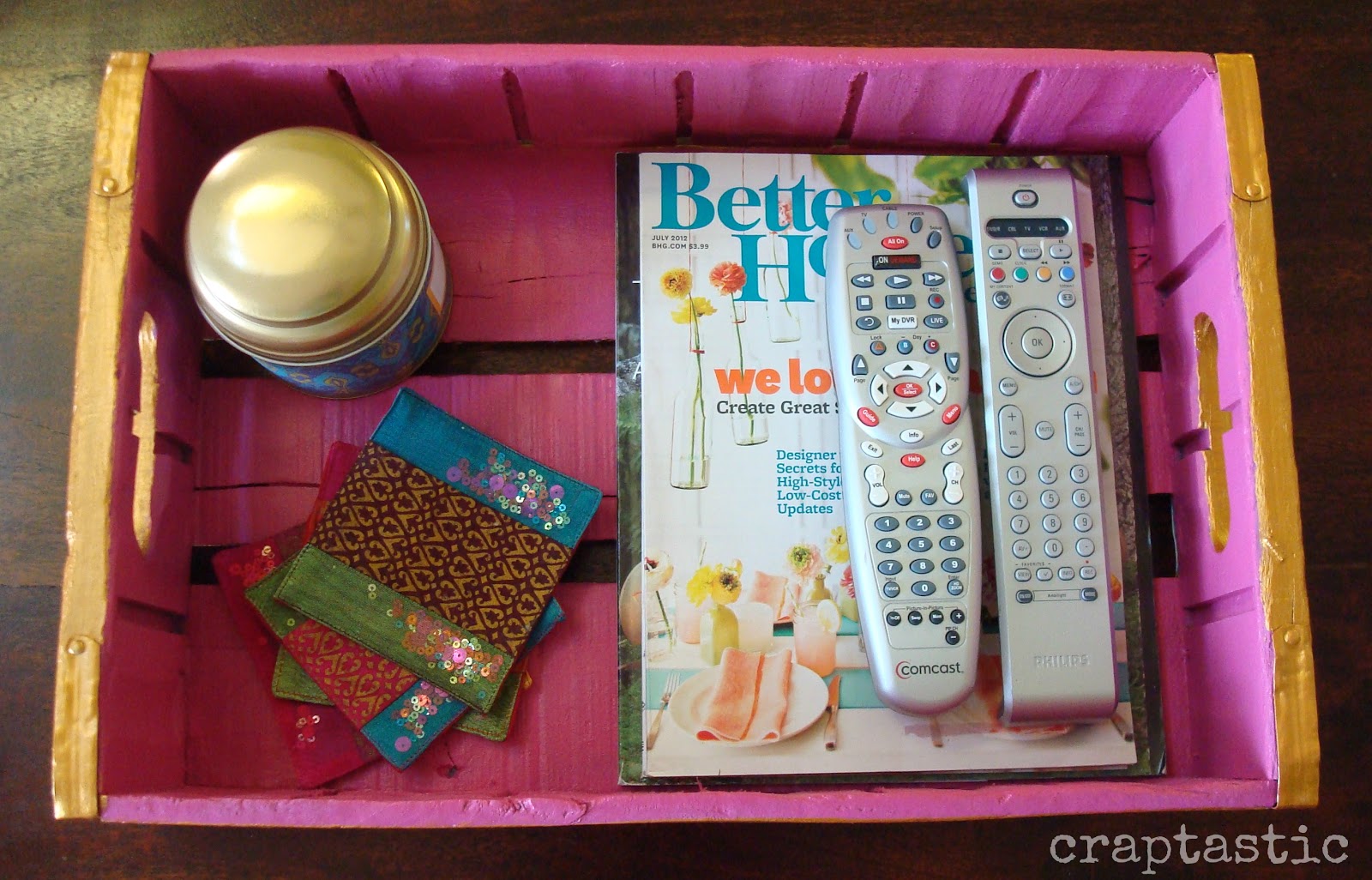CRAPTASTIC Shabby Chic to Bohemian Chic Coffe Table Tray!