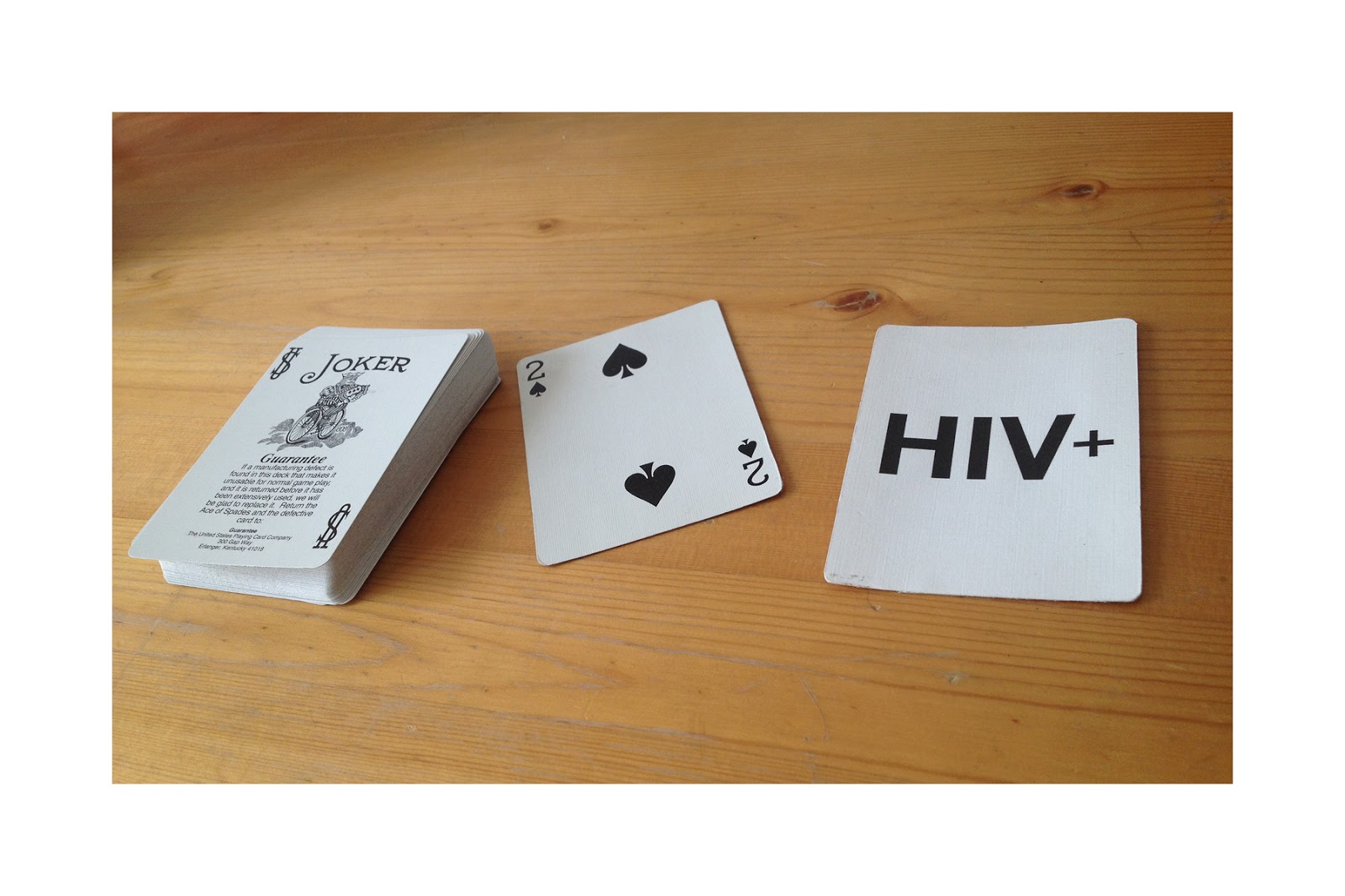 WRHAP PSA Campaign Creating Visual Metaphor...with Playing Cards
