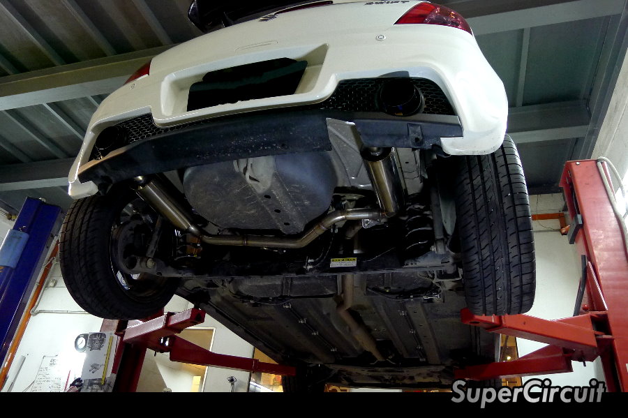 SUPERCIRCUIT Exhaust Pro Shop Twin Exhaust for Suzuki Swift 1.5 Hikari