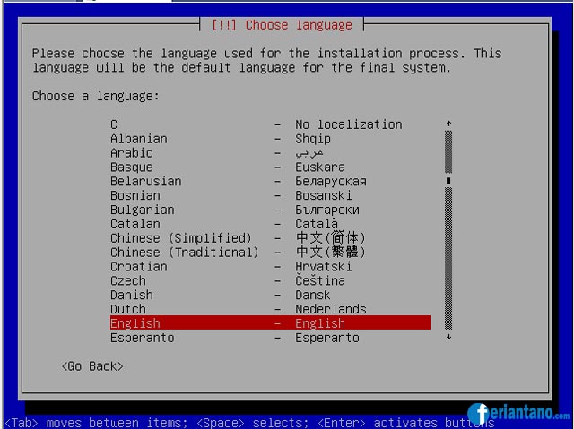 Cara Install Debian 5 Lenny Berbasis Text (CLI) Lengkap Dengan Gambar - Feriantano.com