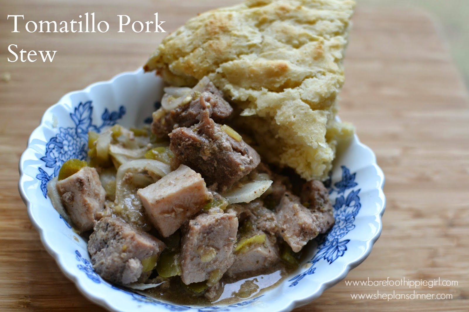 Barefoot Hippie Girl Tomatillo Pork Stew