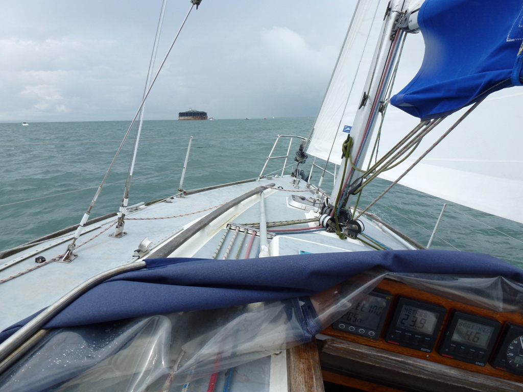 Daisy II Sailing in the Solent aboard "Petrel", a Westerly Storm 33