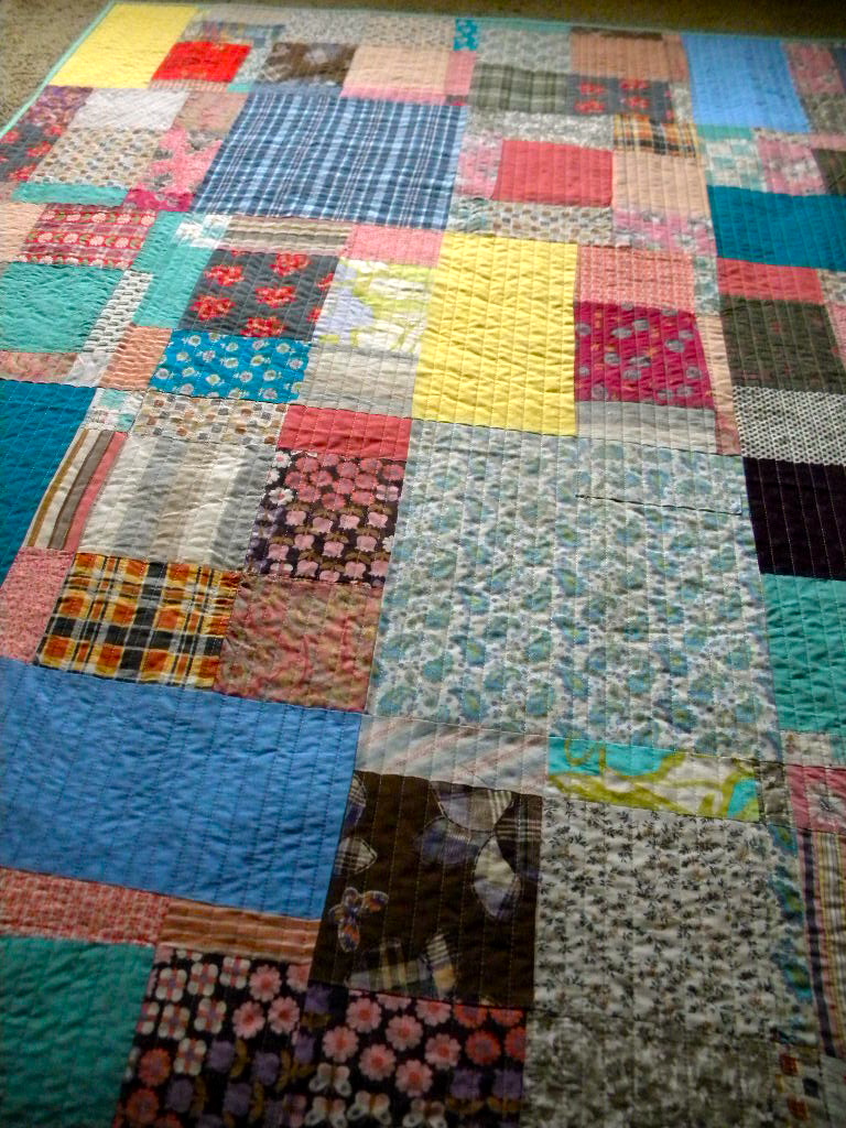 Sew Kind Of Wonderful Tattered old quilt...fixed