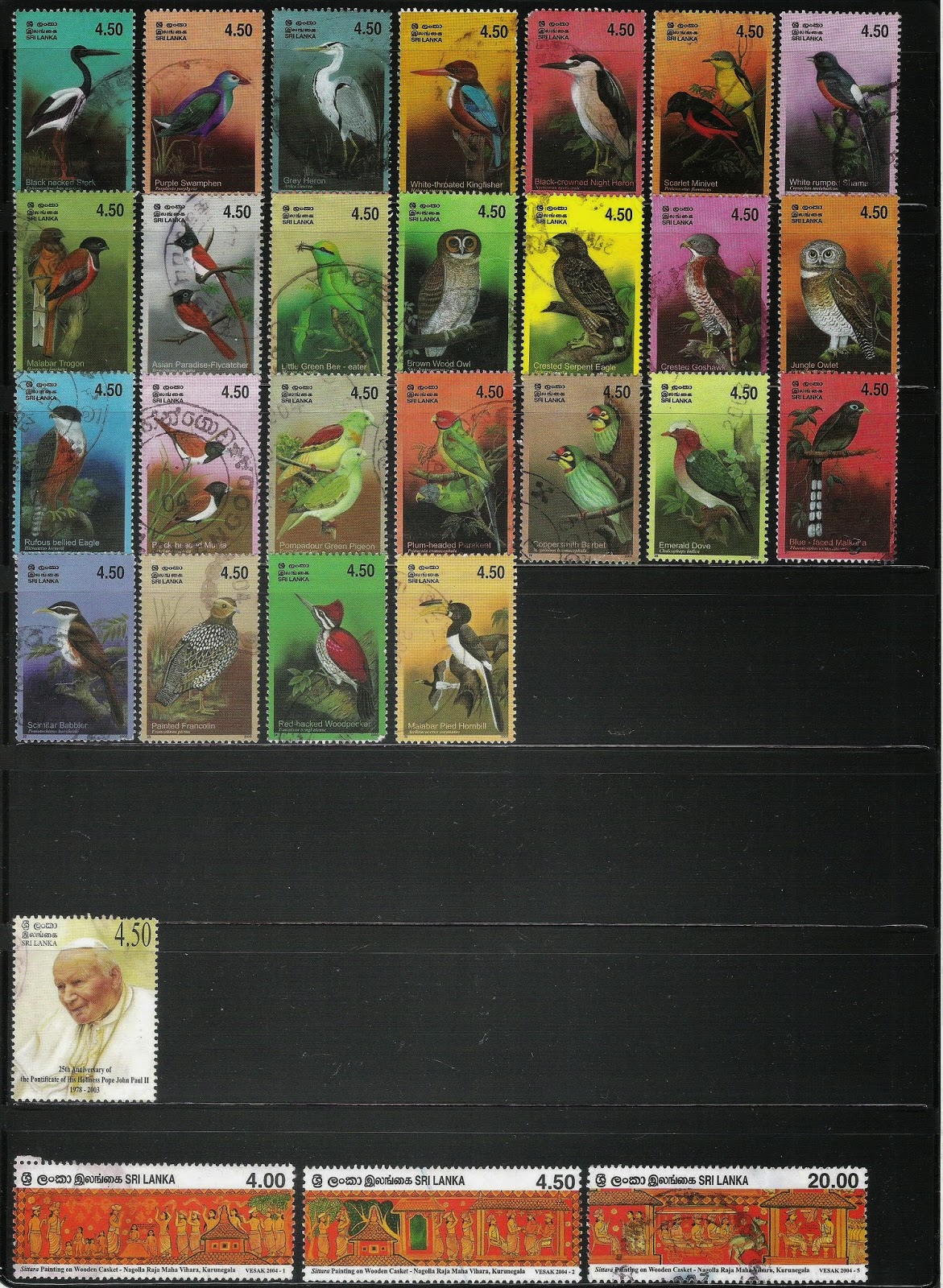 My Postage Stamps Collection Sri Lanka