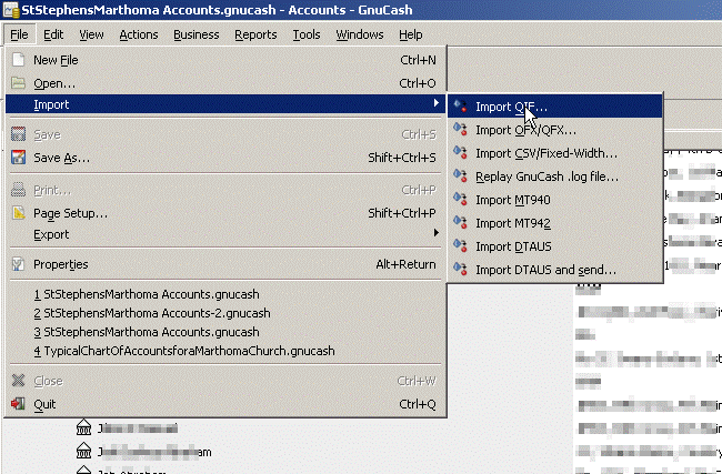 gnucash import transactions gnucash import transactions