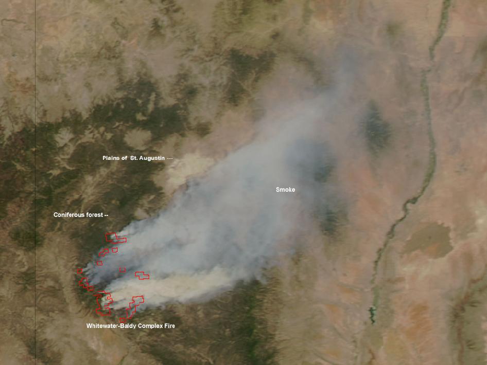 Arizona Geology Western New Mexico wildfire now largest in state history