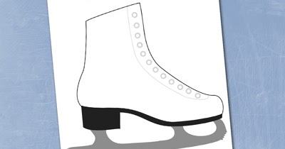 bnute productions: Free Printable Coloring Page: Design Your Own Ice Skate