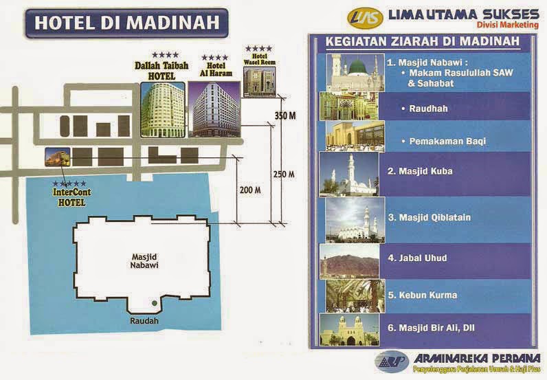 Paket Umroh - Hotel dan Tempat Ziarah di Madinah
