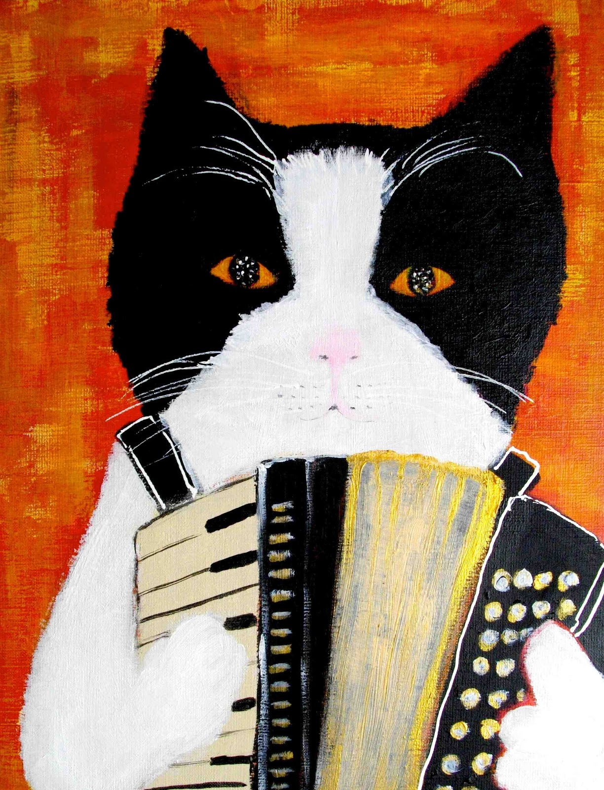 pepeart Accordion cat