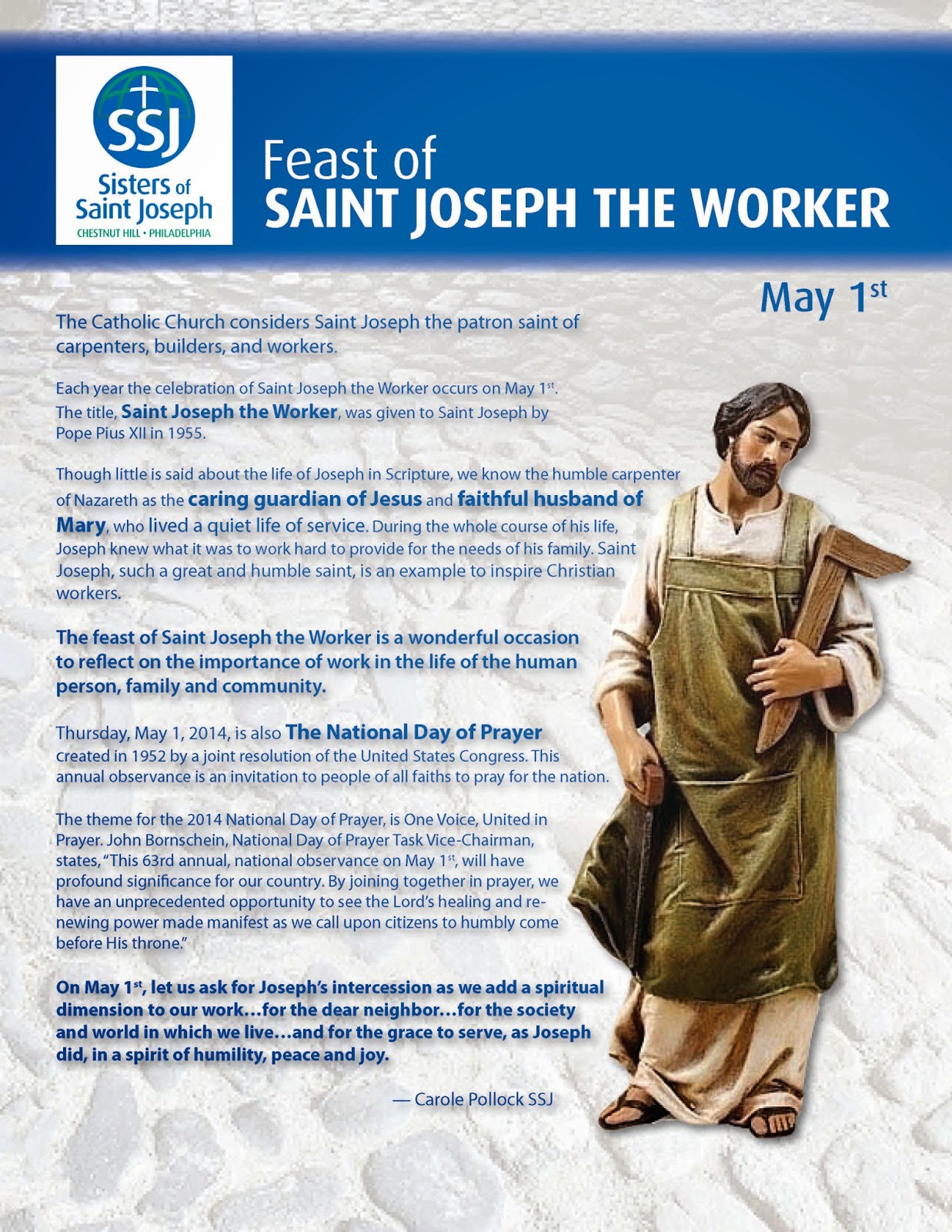 Sisters of Saint Joseph of Philadelphia Celebrate the Feast of Saint