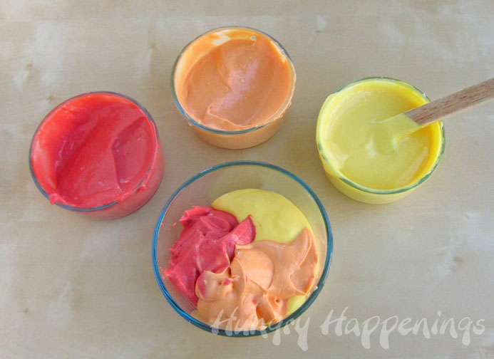 Cheesecake Leaves and Pumpkins in Brilliant Autumn Colors