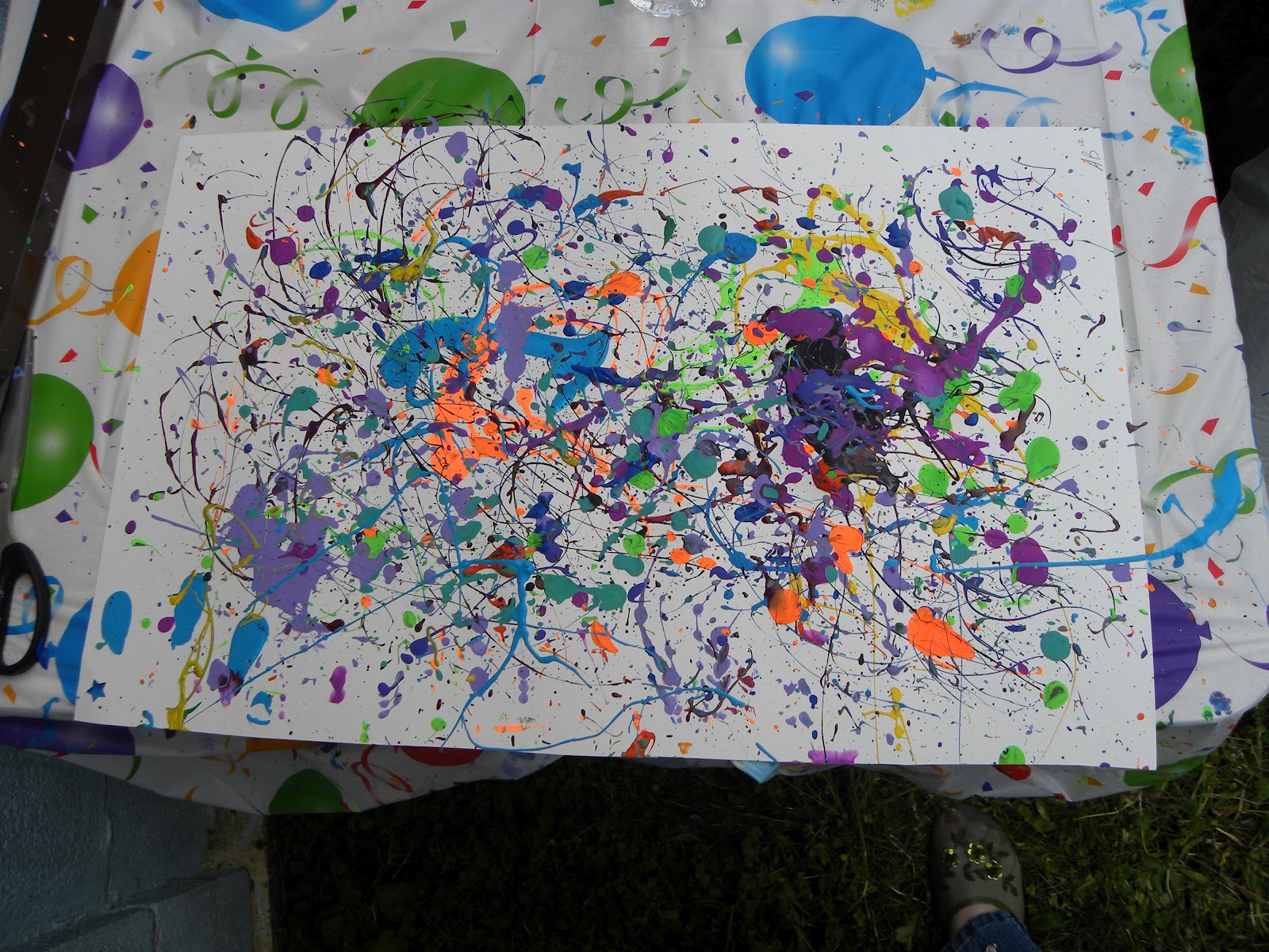 Obsessive Compulsive Randomosity Splatter Paint Party